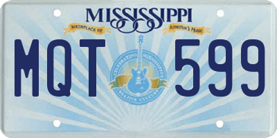 MS license plate MQT599