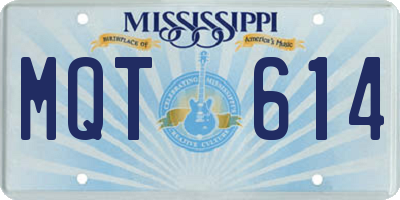 MS license plate MQT614