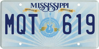 MS license plate MQT619