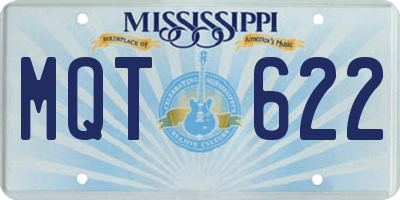 MS license plate MQT622