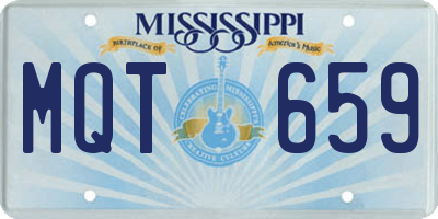 MS license plate MQT659