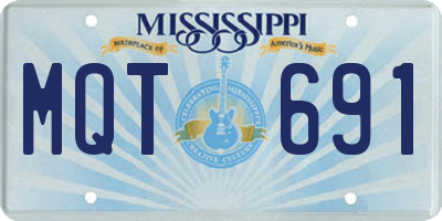 MS license plate MQT691
