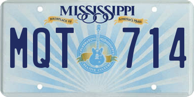 MS license plate MQT714