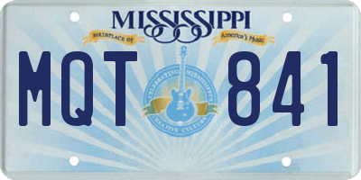 MS license plate MQT841