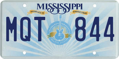 MS license plate MQT844