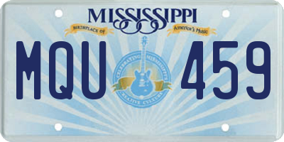 MS license plate MQU459