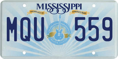 MS license plate MQU559