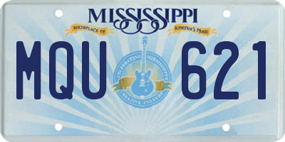 MS license plate MQU621