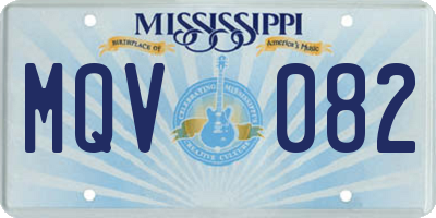 MS license plate MQV082