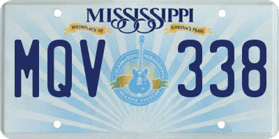 MS license plate MQV338