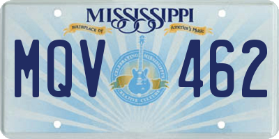 MS license plate MQV462
