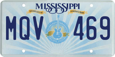 MS license plate MQV469