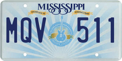 MS license plate MQV511