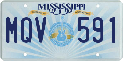 MS license plate MQV591