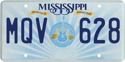 MS license plate MQV628