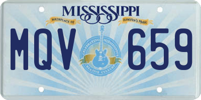 MS license plate MQV659
