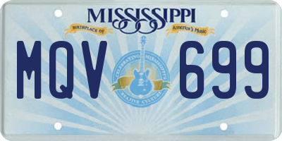 MS license plate MQV699