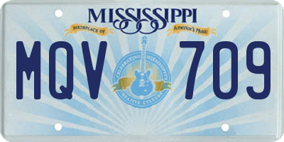 MS license plate MQV709