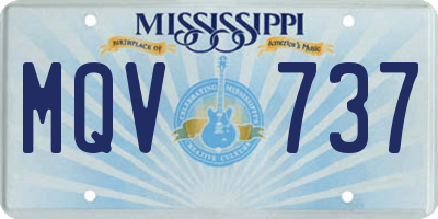 MS license plate MQV737