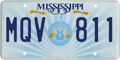 MS license plate MQV811