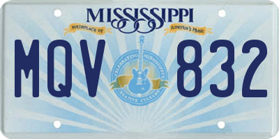 MS license plate MQV832
