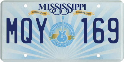 MS license plate MQY169