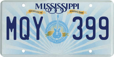 MS license plate MQY399