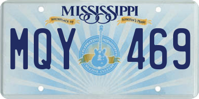 MS license plate MQY469