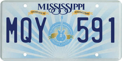 MS license plate MQY591