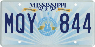 MS license plate MQY844