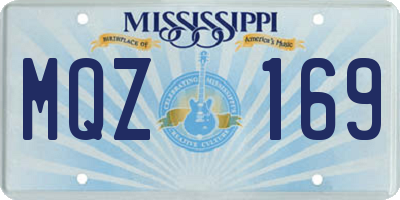 MS license plate MQZ169