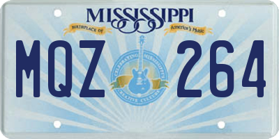 MS license plate MQZ264