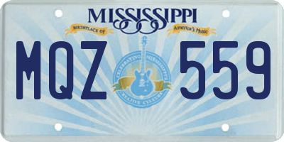 MS license plate MQZ559