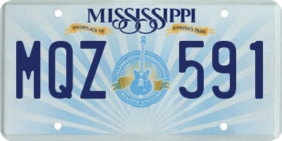 MS license plate MQZ591
