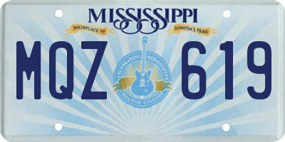 MS license plate MQZ619