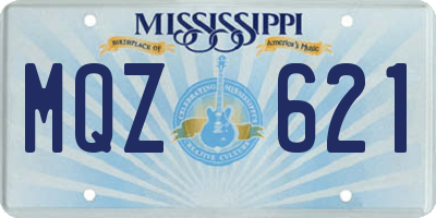 MS license plate MQZ621