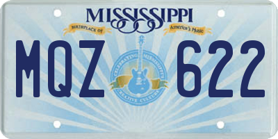 MS license plate MQZ622