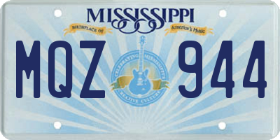 MS license plate MQZ944