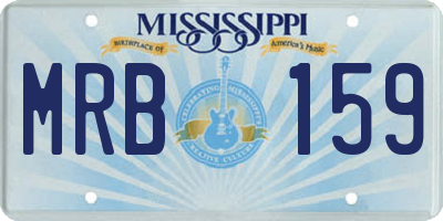 MS license plate MRB159