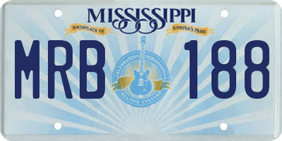 MS license plate MRB188