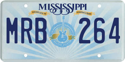 MS license plate MRB264