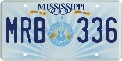MS license plate MRB336