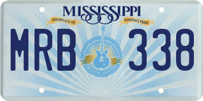 MS license plate MRB338