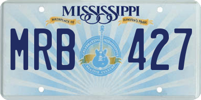 MS license plate MRB427