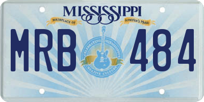 MS license plate MRB484