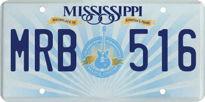 MS license plate MRB516