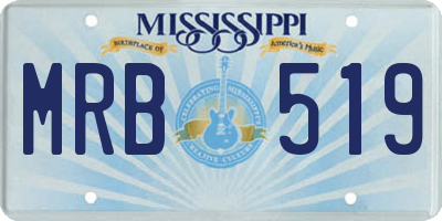 MS license plate MRB519