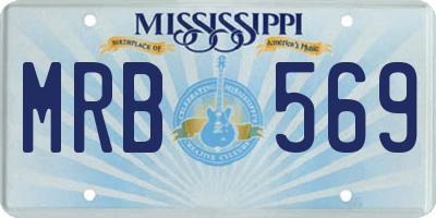 MS license plate MRB569