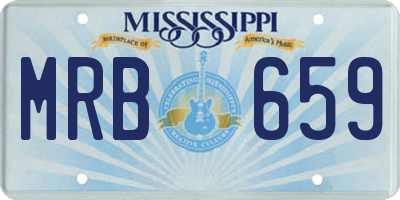 MS license plate MRB659