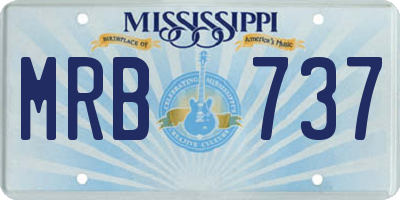 MS license plate MRB737